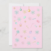 Invitation Casse-noisette sucre Plum fée Noël Anniversaire In (Dos)