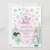 Invitation Casse-noisette sucre Plum fée Noël Anniversaire In (Devant)