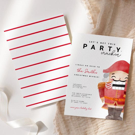 Invitation Casse-noisettes Fêtons ce fêtrement