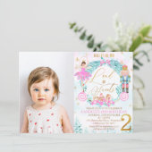 Invitation Casse-noix de couronne Terre de sucreries 2e anniv (Debout devant)