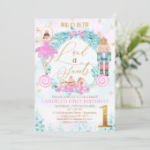 Invitation Casse-noix de couronne terre de sucreries Annivers (Debout devant)