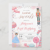 Invitation Casse-noix d'hiver Terre de douceurs Anniversaire (Devant)