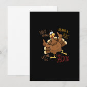 Invitation Casserole de sauce de dinde, haricots et petits pa (Devant / Derrière)