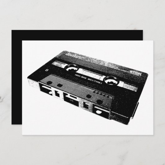 Invitation cassette (Devant / Derrière)