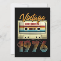 Cassette audio vintage 1976 pour 45e anniversaire