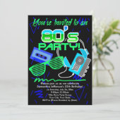 Invitation Cassette des années 80 (Debout devant)
