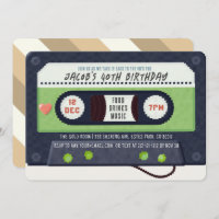 Cassette des années 80 Musique Vert Anniversaire