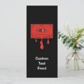 Invitation Cassette du Coeur Rouge (Debout devant)