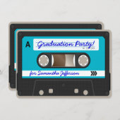 Invitation Cassette Retro 80's (Devant / Derrière)