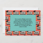 Invitation Cassette Rétro Partie de graduation de bande mixte (Dos)