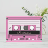 Invitation Cassette rose_ (Debout devant)