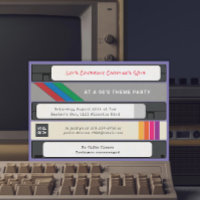 Cassette VHS vintage années 90 Fête d'anniversaire