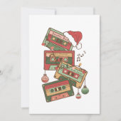 Invitation cassettes de musique de Noël (Devant)