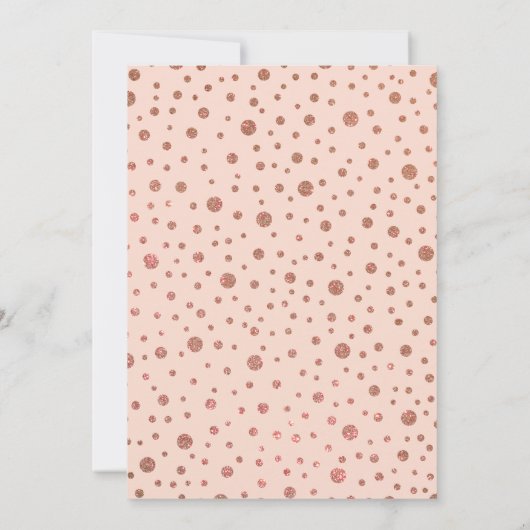 Invitation Cassis Parties scintillant papillon rose Confetti  (Dos)