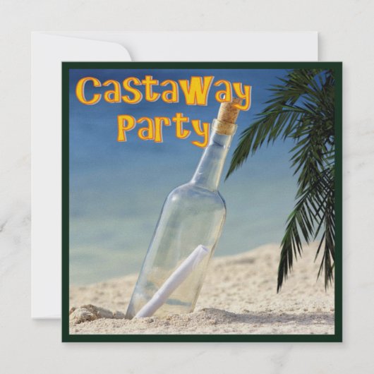 Invitation Castaway Party 1 (Devant)