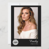 Invitation Casting Call Comp Cards | 5 Photos with Logo (Devant)