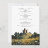 Invitation Castle Floral Countryside All In One Wedding (Dos)