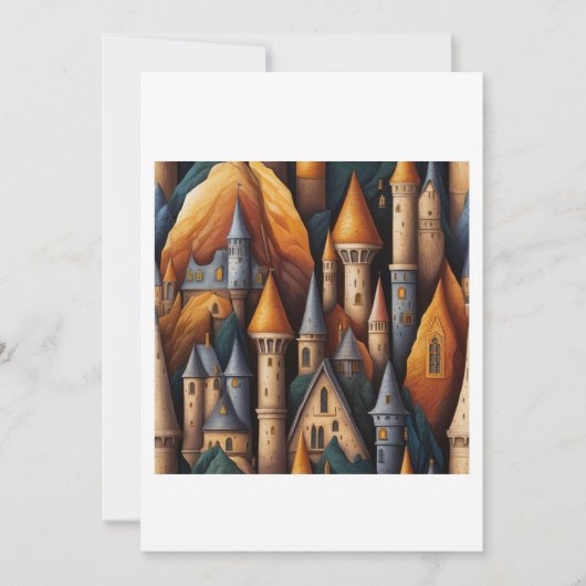 Invitation castle illustration (Devant)