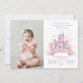 Invitation Castle Kingdom Princess (Devant)
