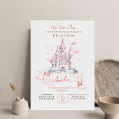 Invitation Castle Kingdom Princess 1er anniversaire