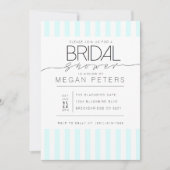 Invitation Casual Script | Fête des mariées de la monnaie mod (Devant)