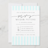 Invitation Casual Script | Fête des mariées de la monnaie mod (Devant)