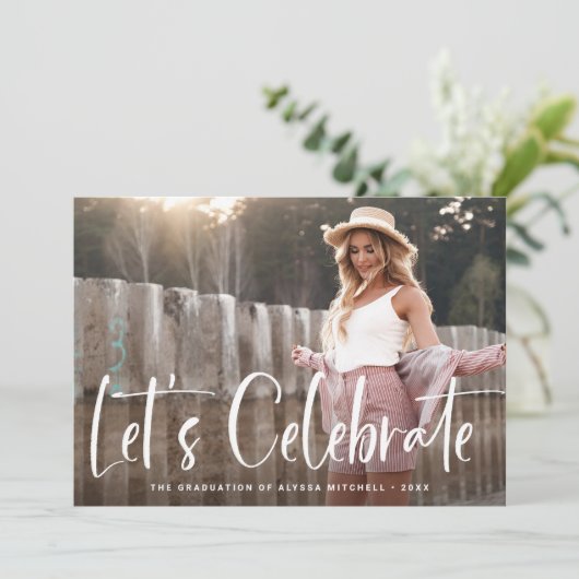 Invitation Casual Script | La fête de la remise des diplômes (Debout devant)