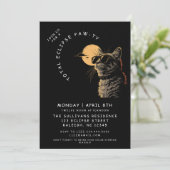 Invitation Cat 2024 Total Solaire Eclipse Viewing Party (Debout devant)