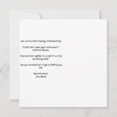 Invitation Cat Christmas Pool Party pour Noël en juillet (Dos)