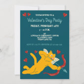 Invitation Cat Cupid Custom Valentine's Day (Devant)