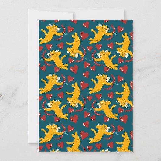 Invitation Cat Cupid Custom Valentine's Day (Dos)