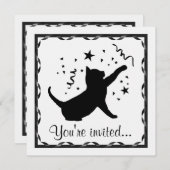 Invitation Cat d'anniversaire personnalisable (Devant / Derrière)