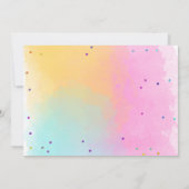 Invitation Cat Kitten Party Pawty Animaux Fille Anniversaire (Dos)