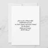 Invitation CAT MARIAGE Enregistrer l'invitation Date (Dos)