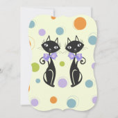 Invitation Cat moderne du milieu du siècle (Devant)