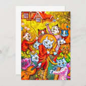 Invitation Cat Musical Band (Devant / Derrière)