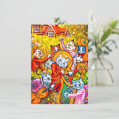 Invitation Cat Musical Band (Debout devant)