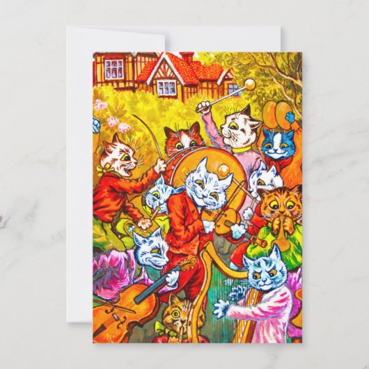 Invitation Cat Musical Band (Devant)