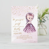 Invitation Cat Puur-fect Party Girl 2e anniversaire (Debout devant)