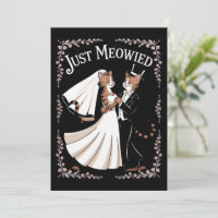 Cat Royal Mariage Drôle Juste Marié Couples Danse