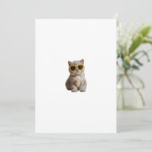 Invitation cat sunglasses (Debout devant)