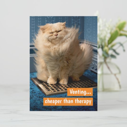 Invitation Cat sur Gris (Debout devant)