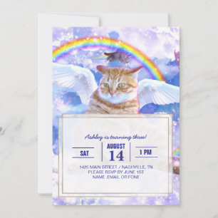 Invitation Cat Unicorn - Caticorn