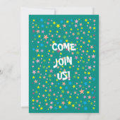 Invitation Cat Unicorn Cute Girl'anniversaire (Dos)