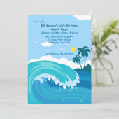 Invitation Catch A Wave (Debout devant)