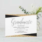 Invitation Catégorie 2019 | Parties scintillant d'or Faux (Debout devant)