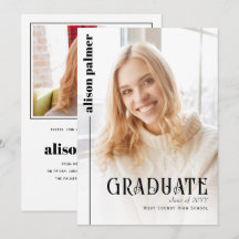 Catégorie 2025 GRADUATE photo minimaliste