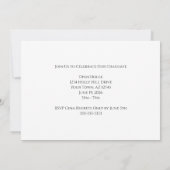 Invitation Catégorie de 2023 Sunflower Graduation Party (Dos)