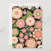 Invitation Catégorie de l'année ADD Fête de graduation floral (Dos)