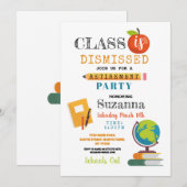 Invitation Catégorie de l'enseignant Parti de retraite révoqu (Devant / Derrière)